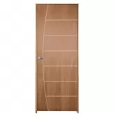 Porta de Madeira Semi-Oca Primer Belíssima Frisada Batentes de 11 CM Eco Fechadura Externa Modena Uniportas